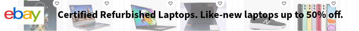 Certified Refurbished Laptops. Like-new laptops up to 50% off.