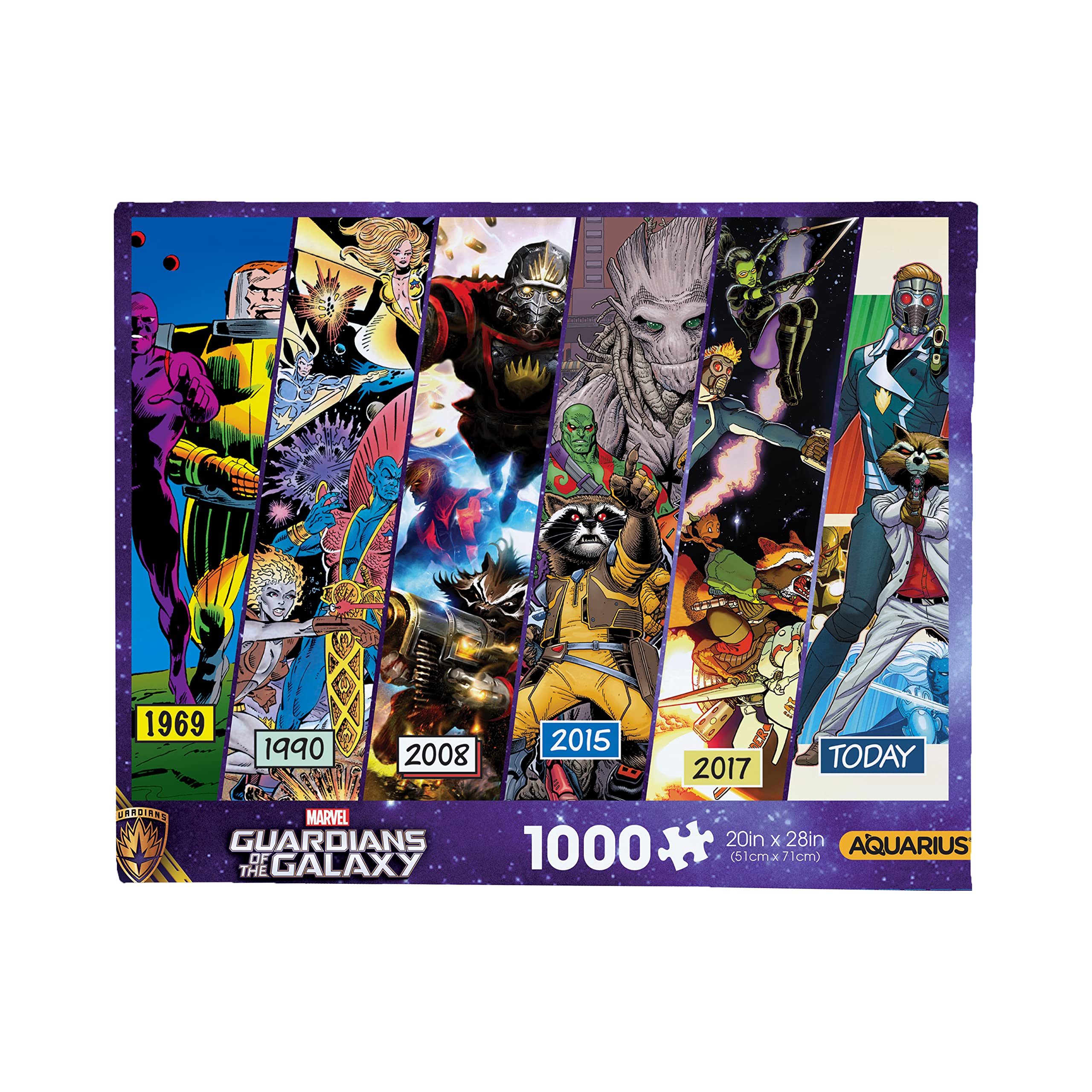 1000-Piece AQUARIUS Guardians of The Galaxy Timeline Puzzle $4.71 Free Shipping w/ Prime or on orders over $35