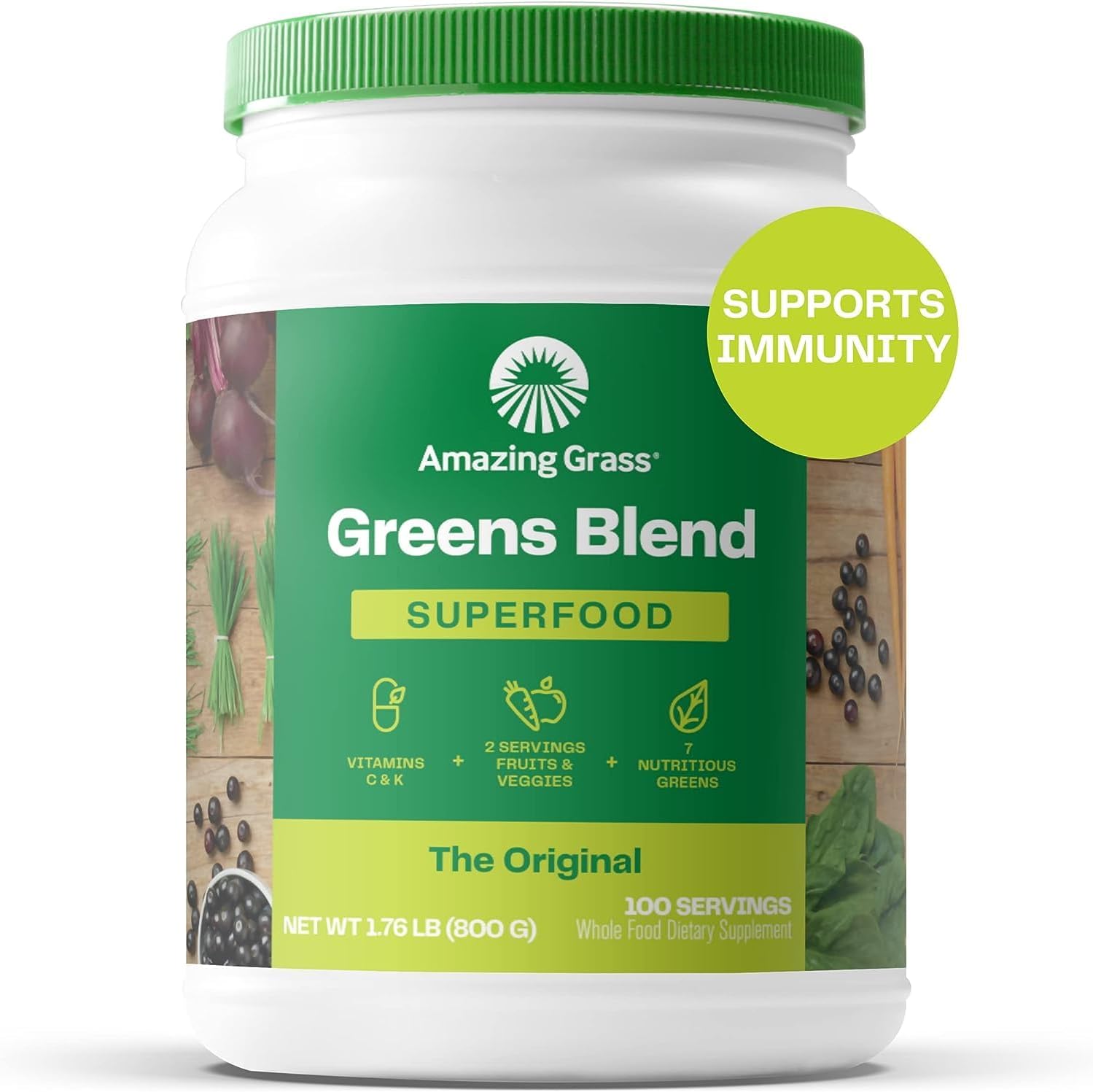 Amazing Grass Greens Superfood Powder Greens Powder with Digestive Enzymes amp Probiotics, Organic Spirulina $46.40