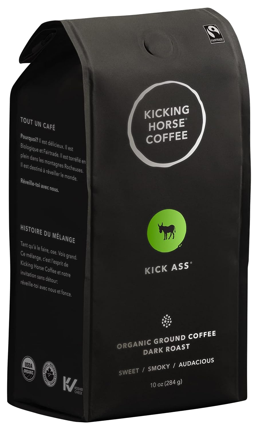 10-Oz Kicking Horse Organic Ground Coffee Dark Roast $3.30 w/ Subscribe Save