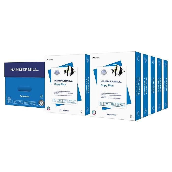 10-Ream 500-Sheet Hammermill Copy Plus Printer Paper 8.5 x 11 $40 Free Shipping