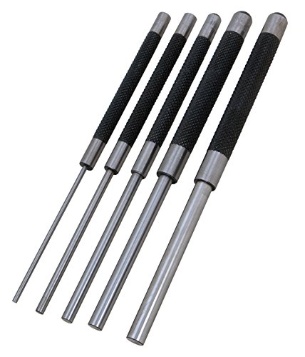 $11.00 Performance Tool W758 5 Piece 8-Inch Long Carbon Steel Pin Punch Set, Pin Sizes 1/8 , 3/16 , 1/4 , 5/16 and 3/8