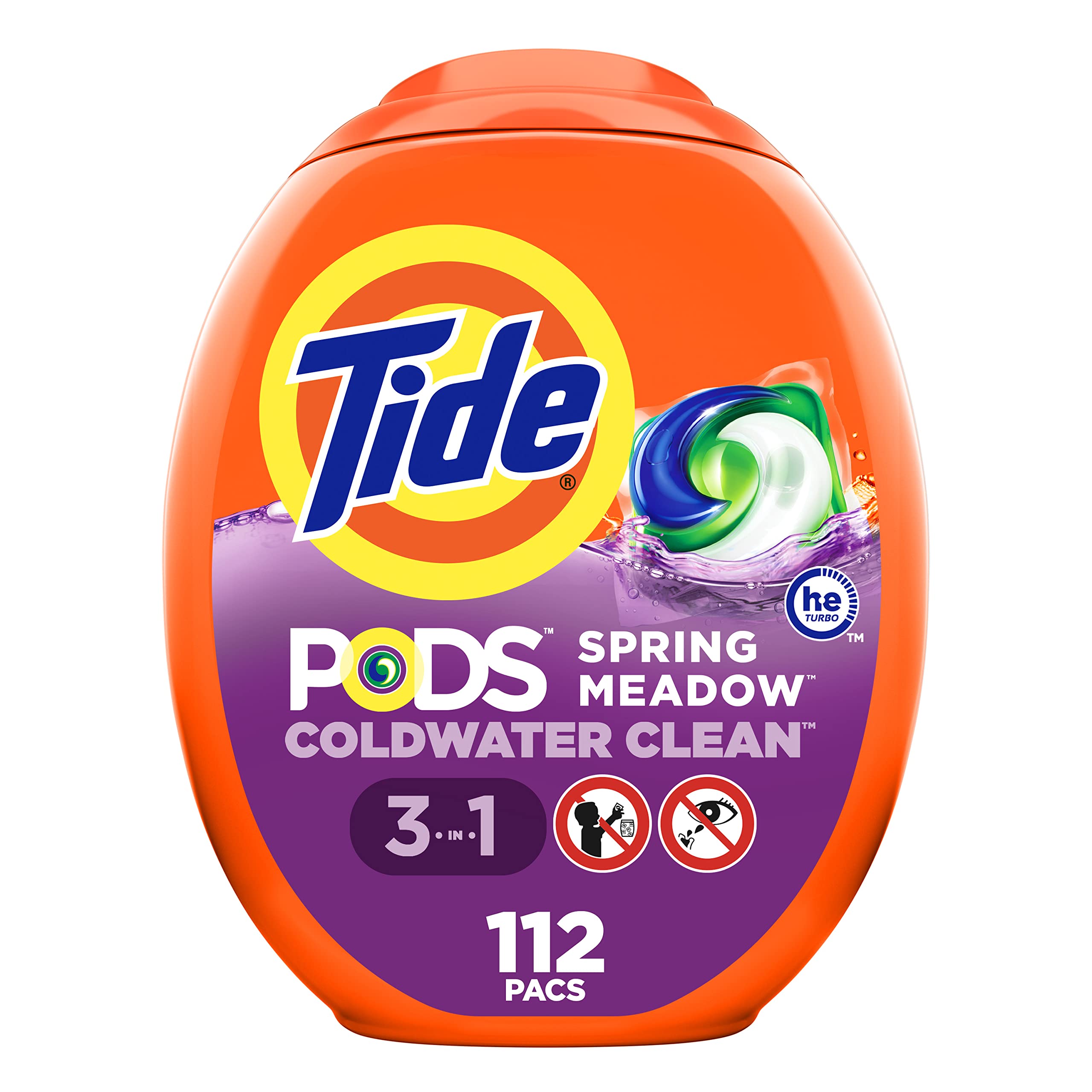 112-Count Tide Pods Spring Meadow Scent $5.50 Amazon Credit $21.88 w/ S S, More Free Shipping w/ Prime or on $35