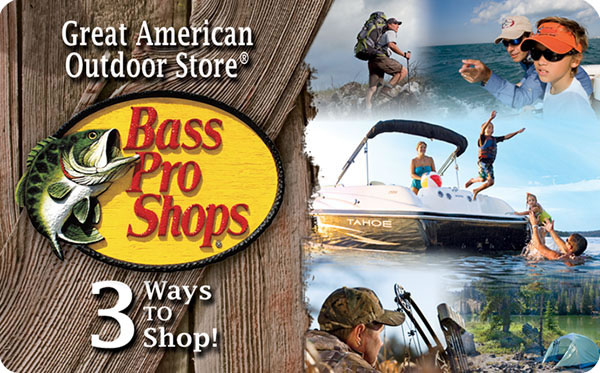 $120 Bass Pro Shops Gift Card Email Delivery $100 Limit 1