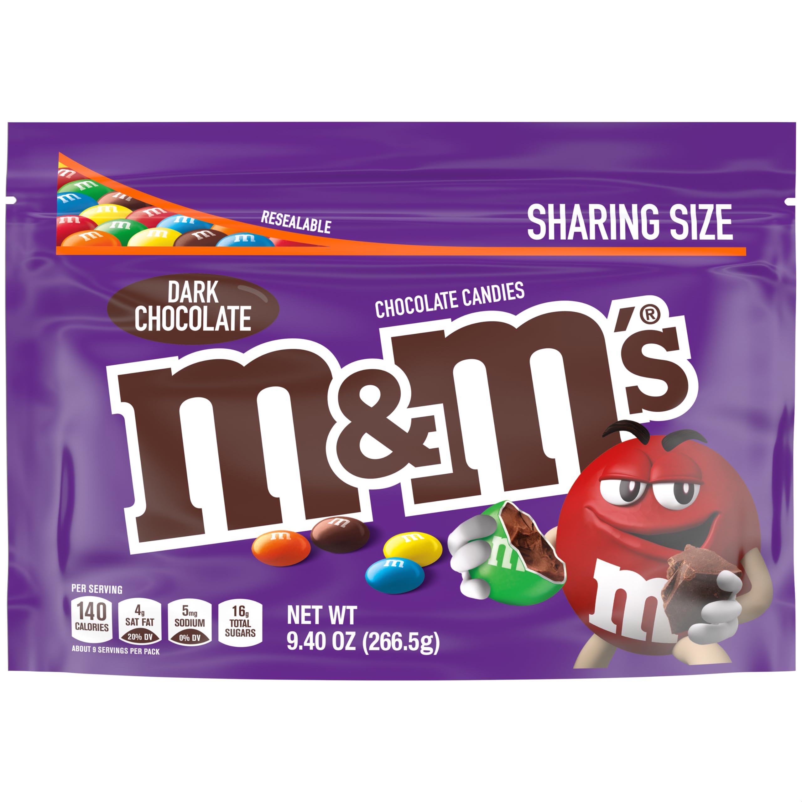 $1.27 9.4-Oz M MS Dark Chocolate Candy Sharing Size