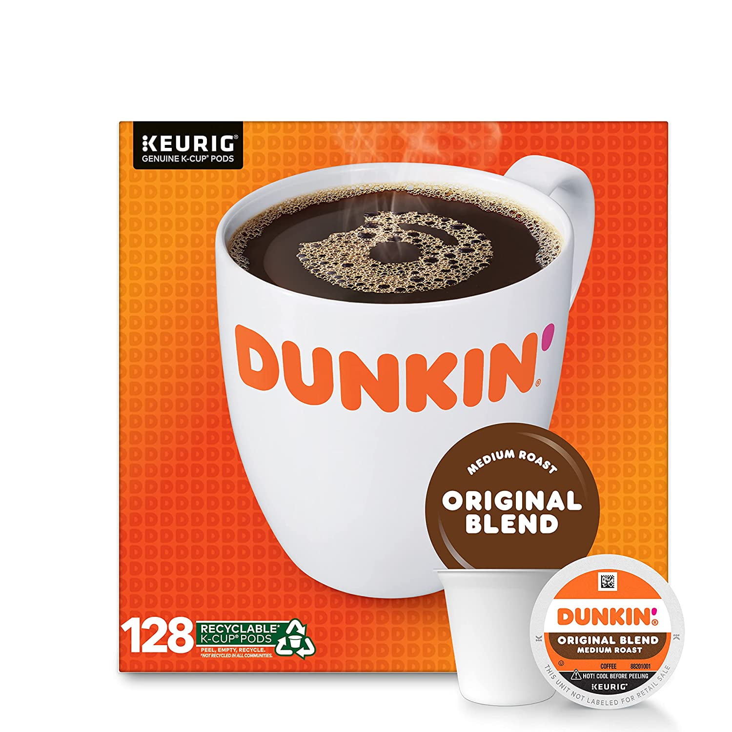 128-Count Dunkin Original Blend Coffee K-Cup Pods $38.15 w/ S S Free Shipping