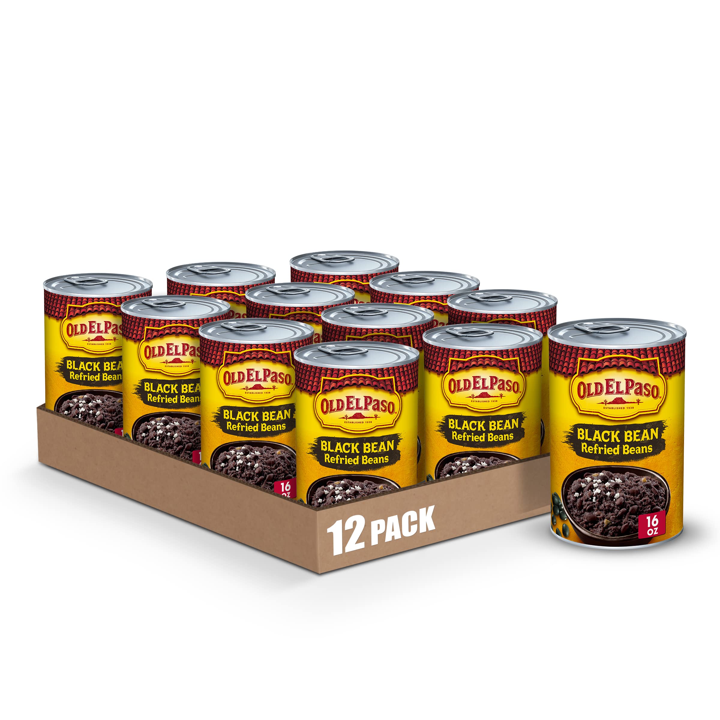 12-Pack 16-Oz Old El Paso Black Bean Refried Beans $13.10 $1.09 Ea w/ S S Free Shipping w/ Prime or on orders 35