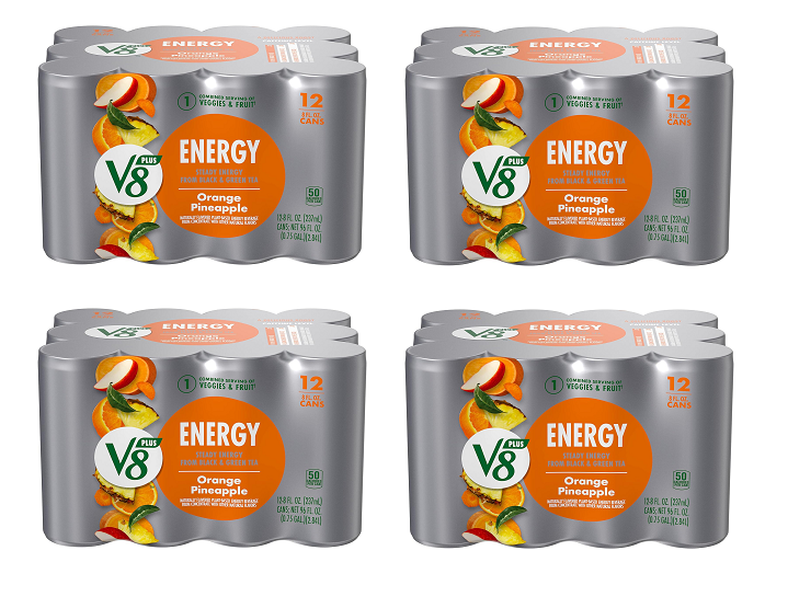 12-Pack 8-Oz V8 ENERGY Orange Pineapple Energy Drink $6.82 w/ S S Free Shipping w/ Prime or on $35