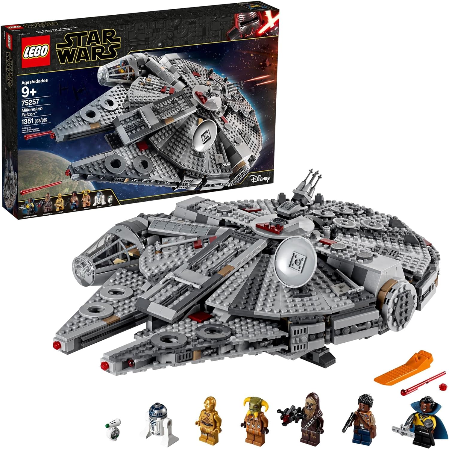 1351-Piece LEGO Star Wars Millennium Falcon Building Kit 75257 $136 Free Shipping