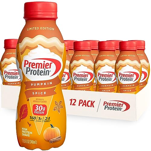 $14.24 w/ S S Premier Protein Shake Limited Edition, Pumpkin Spice, 11.5 Fl Oz Pack of 12