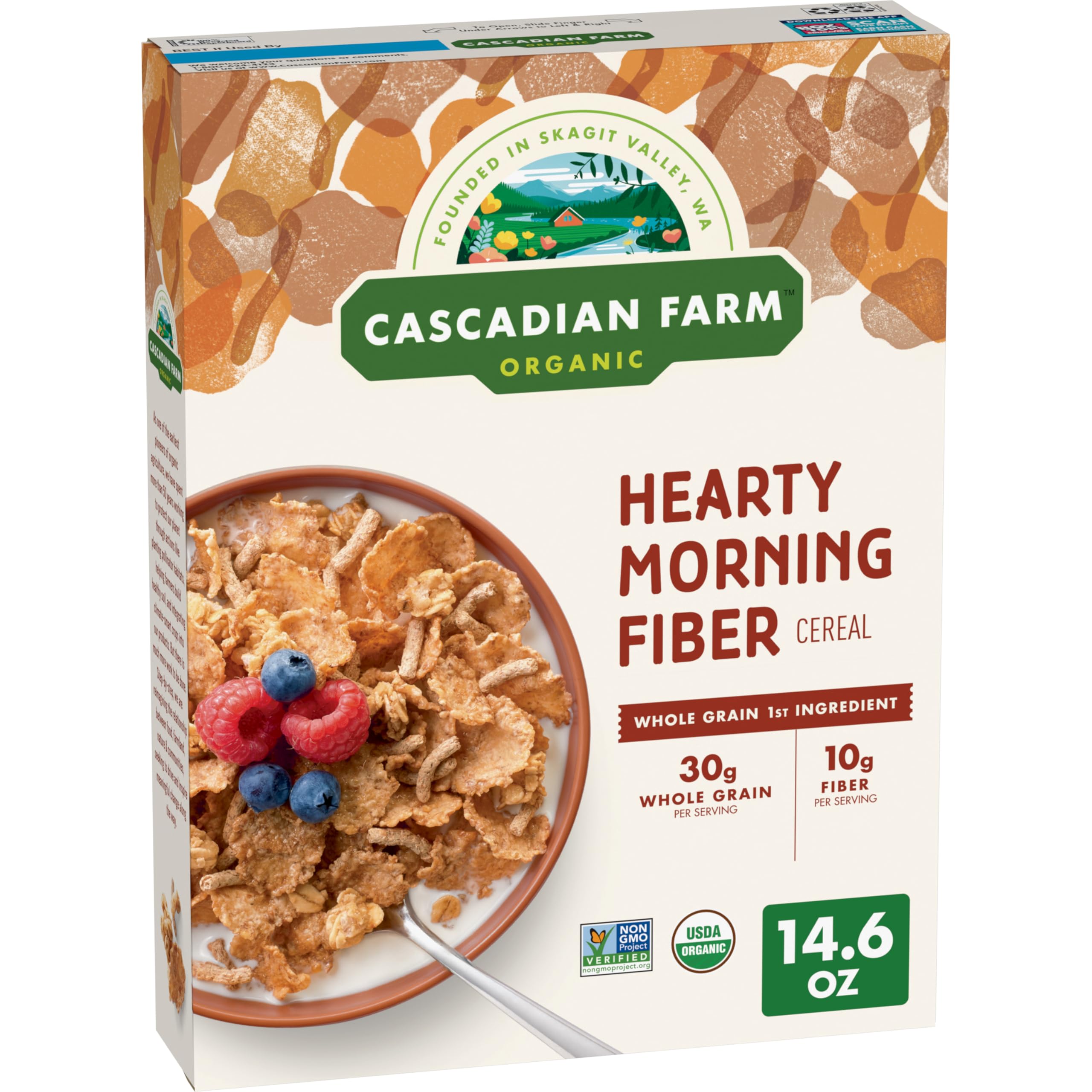 14.6-Oz Cascadian Farm Organic Hearty Morning Fiber Cereal $2.99 w/ S S Free Shipping w/ Prime or on $35