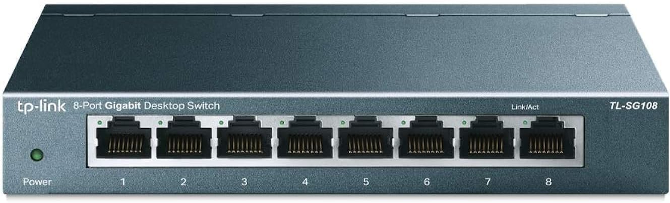 $15.99 TP-Link TL-SG108 8 Port Gigabit Unmanaged Ethernet Network Switch