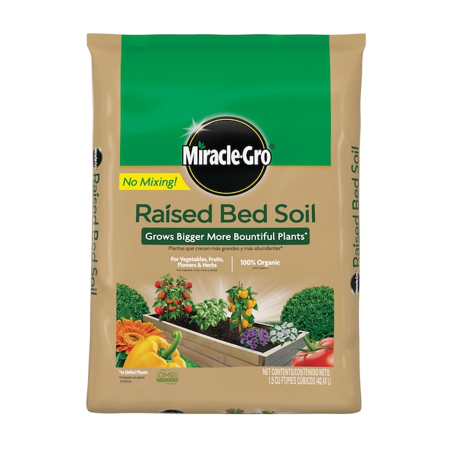 1.5-Cu. Ft. Miracle-Gro Organic Raised Bed Soil $6 Free Store Pickup at Lowes