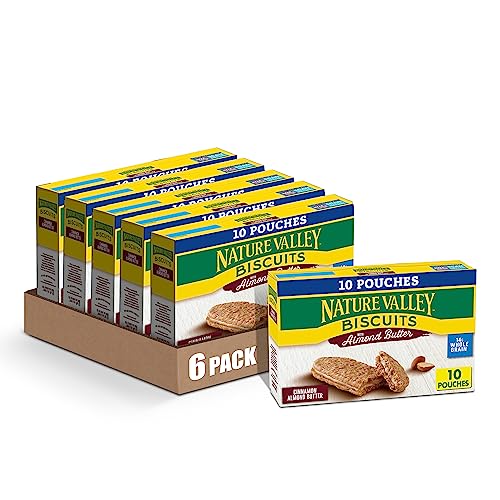 $17.95 w/ S S Nature Valley Biscuit Sandwiches, Cinnamon Almond Butter, 1.35 oz, 10 ct Pack of 6 