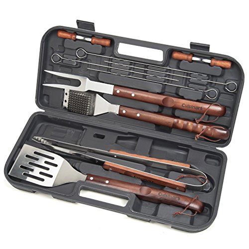 $17 Cuisinart CGS-W13 Wooden Handle Tool Set, Black 13-Piece