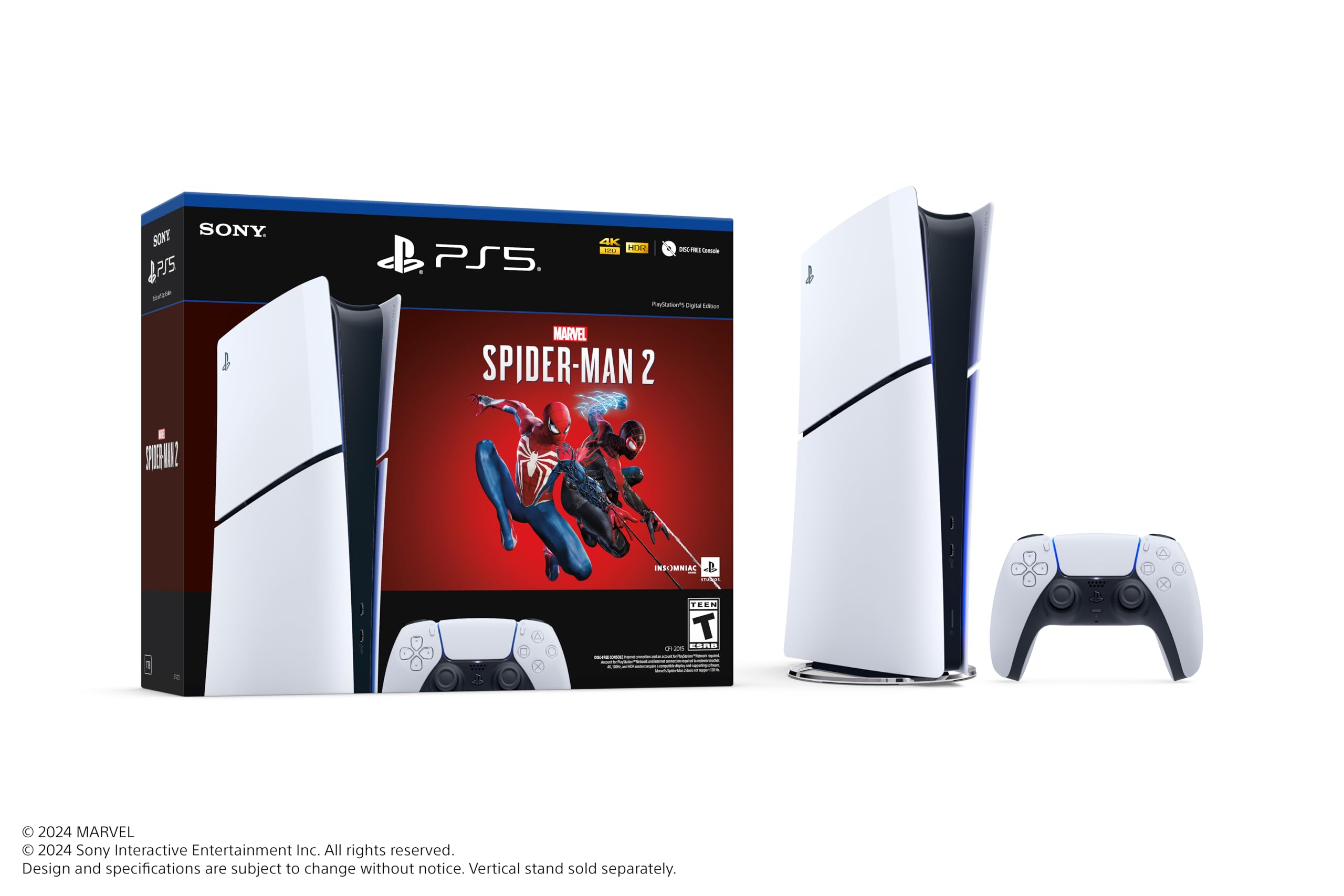 1TB Sony PlayStation 5 Slim Digital Console w/ Marvels Spider-Man 2 Bundle $399 Free Shipping