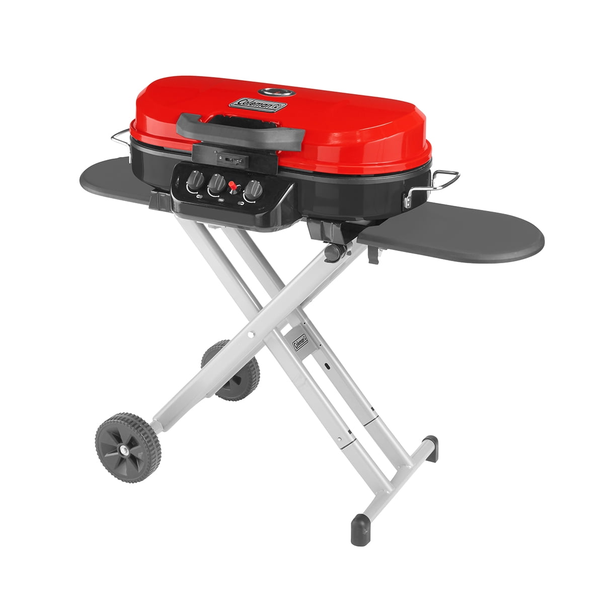 20,000-BTU Coleman Roadtrip 285 Portable Stand-Up Propane Grill w/ Wheels, Collapsable Legs, 2 Side Tables Green $200 Fr