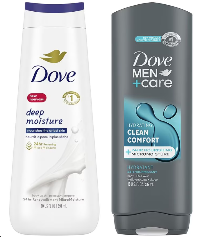 20-Oz Dove Body Wash 18-Oz Dove Men Care Body Wash Various, May Mix Match $5 Walgreens Cash $8.10 Free Store Pickup at Walgreens $10 