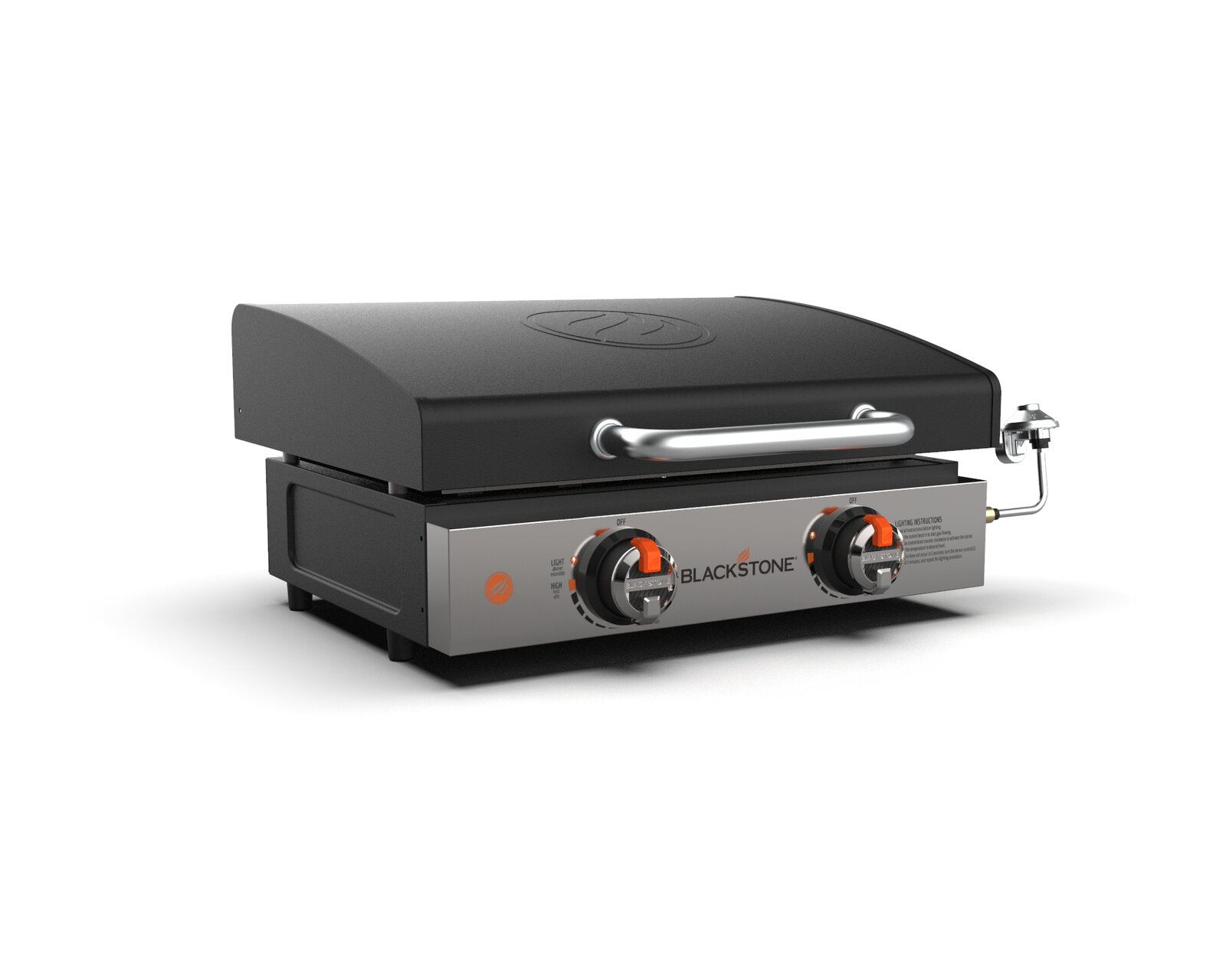 22 12000-BTU Blackstone Stainless Steel Portable Propane Griddle w/ Hood $127 Free Shipping