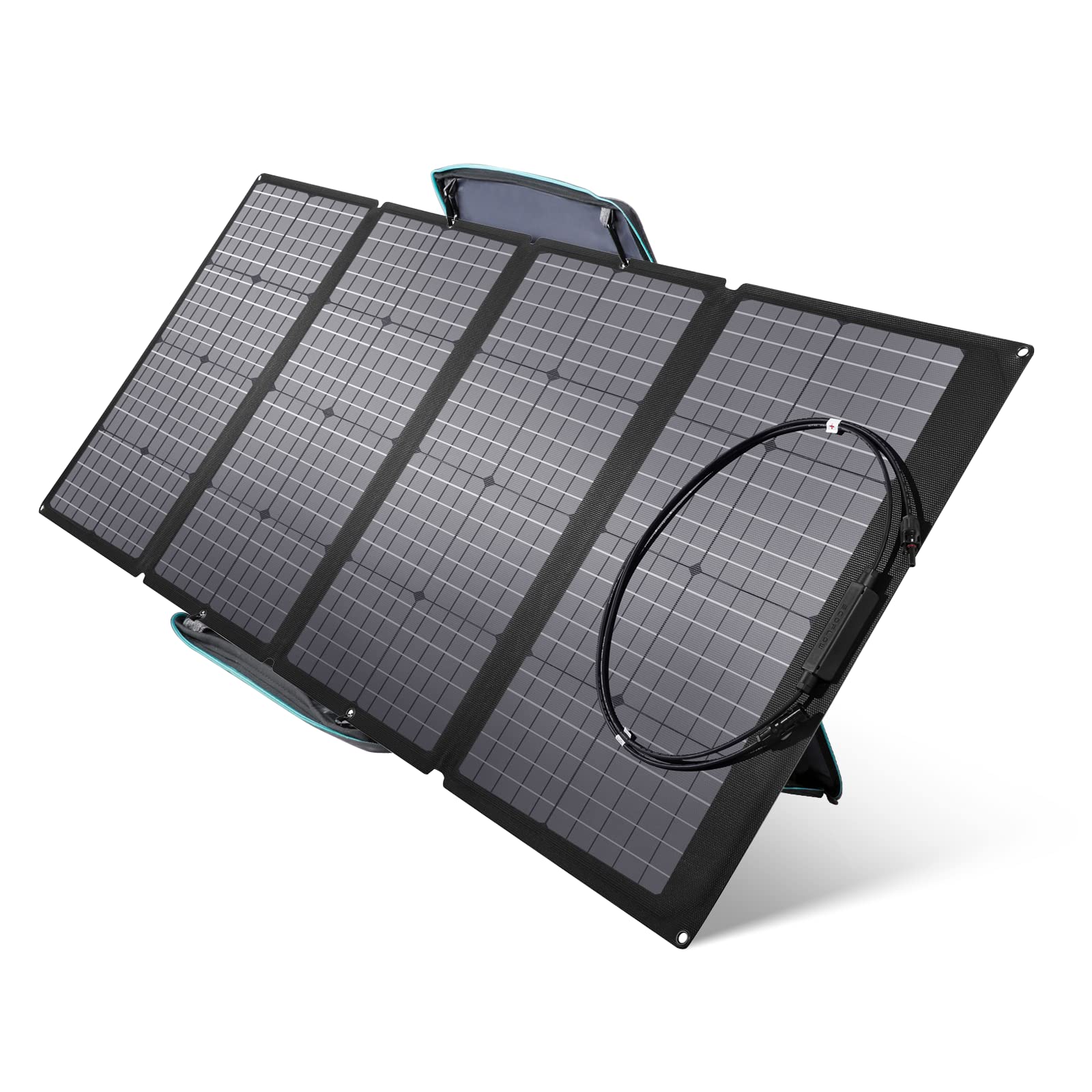 $239 ECOFLOW 160 Watt Portable Solar Panel for Power Station, Foldable Solar Charger with Adjustable Kickstand, Waterpro