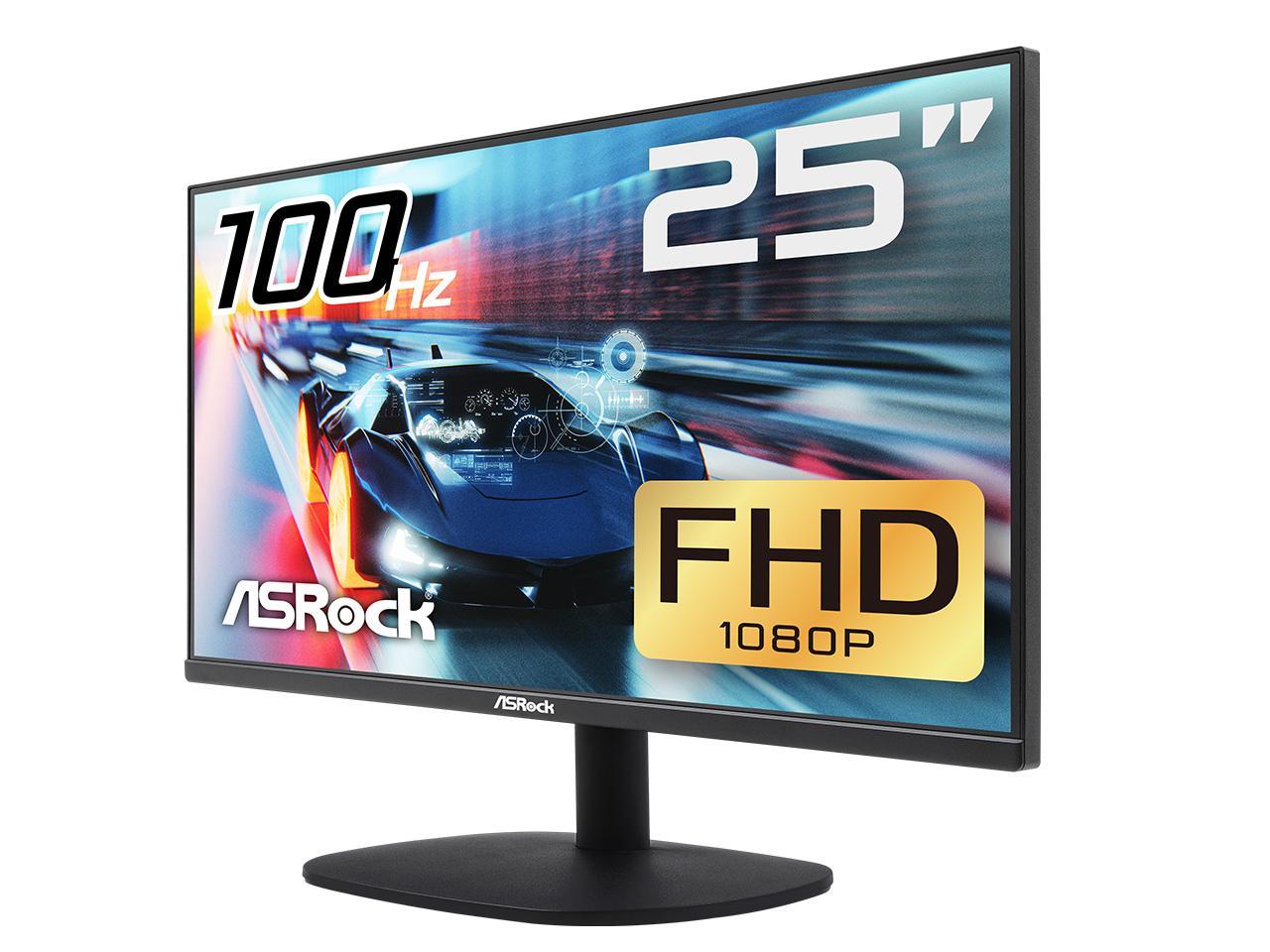 24.5 ASRock CL25FF 1080p 100Hz 1ms FreeSync IPS Gaming Monitor $71 after $20 Rebate