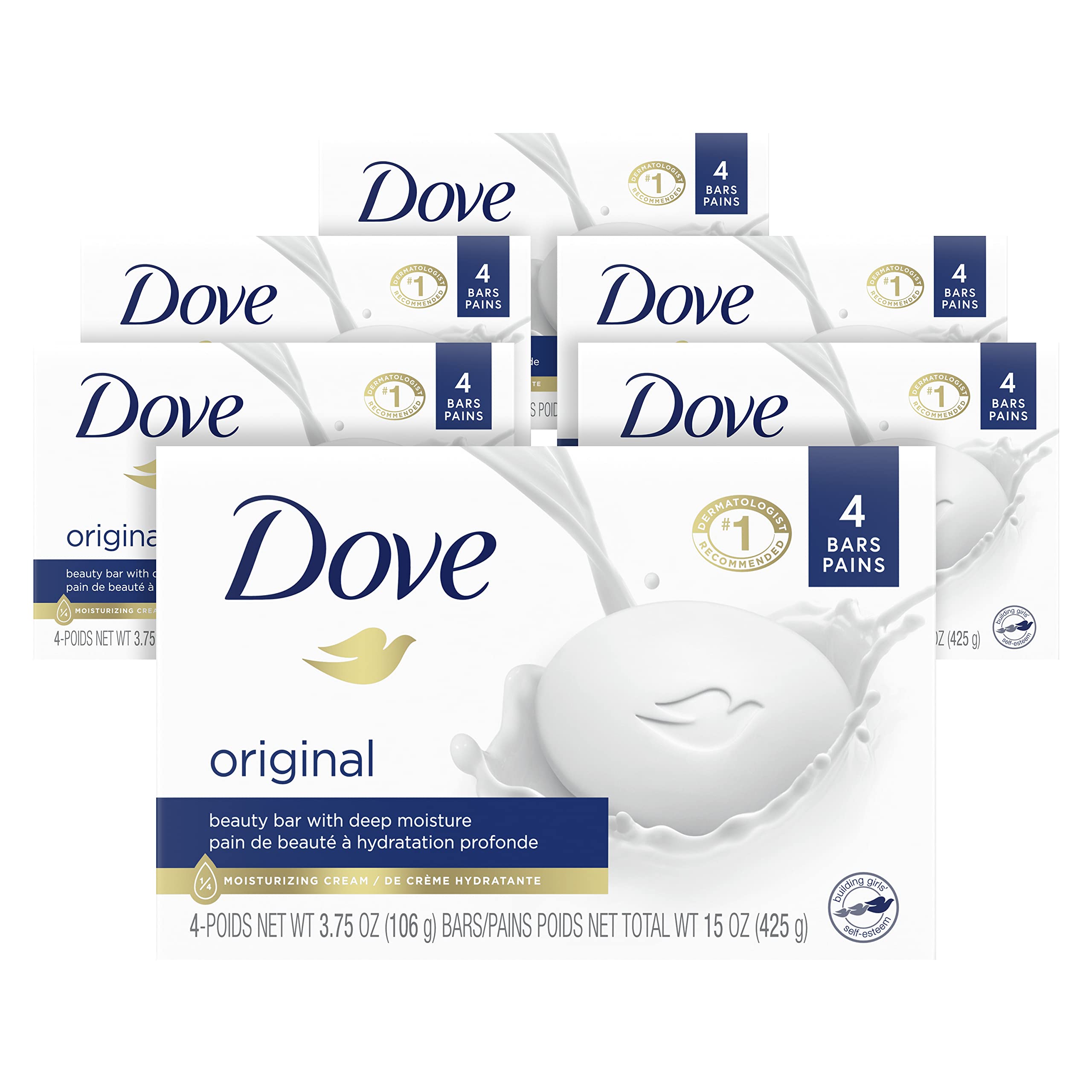 24-Count 3.75-oz Dove Beauty Moisturizing Soap Bars Original $16.18 w/ S S Free Shipping w/ Amazon Prime or Orders $35