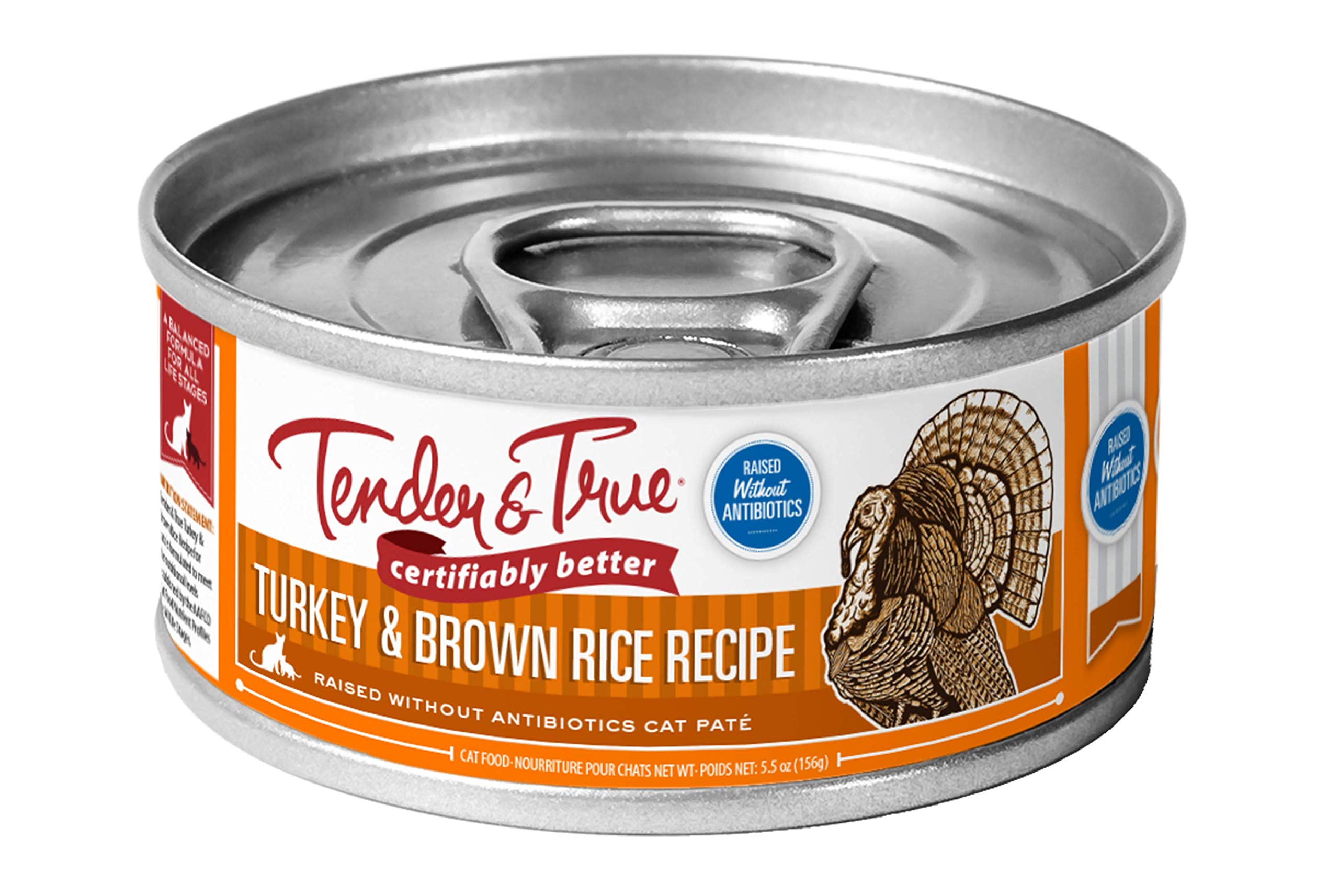 24-Pack 5.5-Oz Tender True Antibiotic-Free Canned Cat Food Turkey Brown Rice $11.07 w/ S S Free Shipping w/ Prime or on 