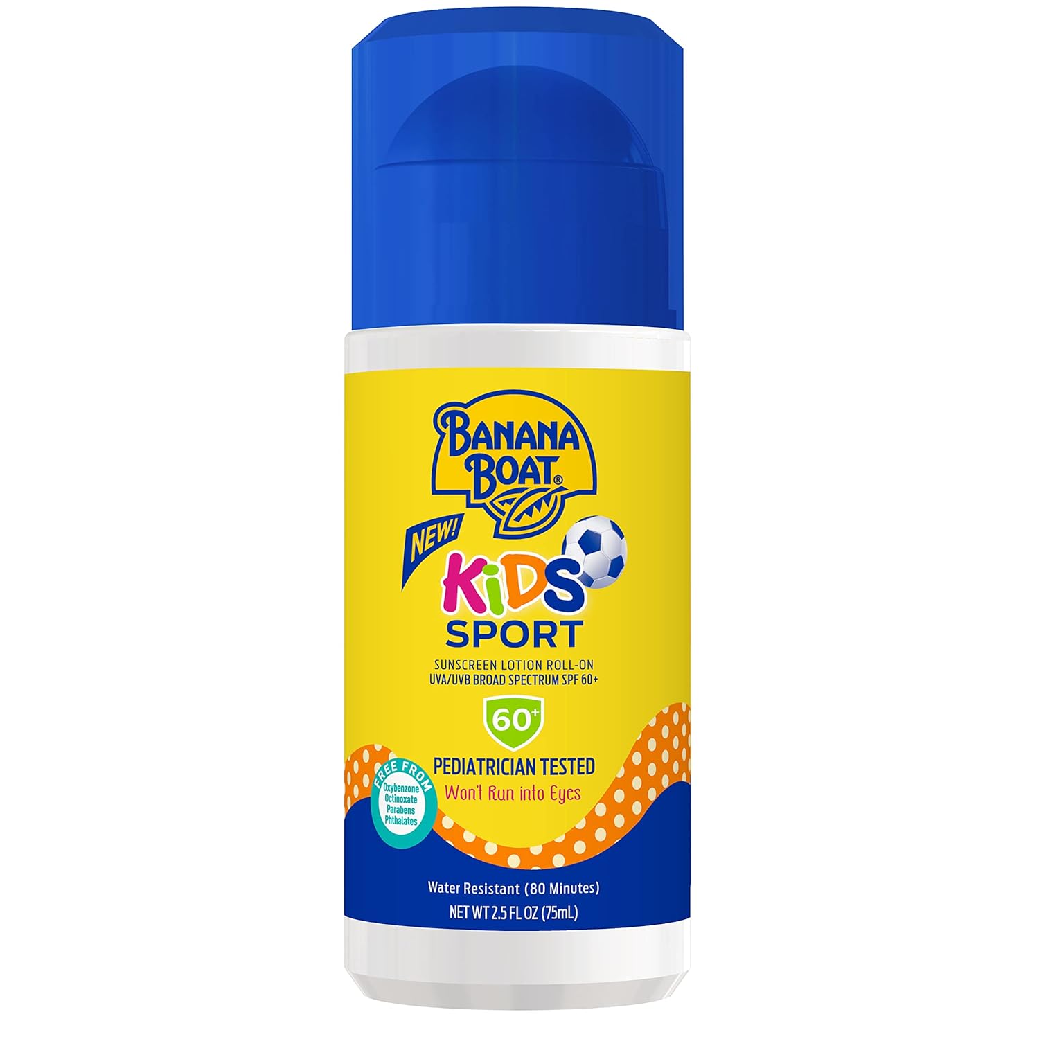 2.5-Oz. Banana Boat Kids Sport Roll-On Sunscreen Lotion Broad Spectrum SPF 60 $6.95 w/ S S Free Shipping w/ Prime or on 