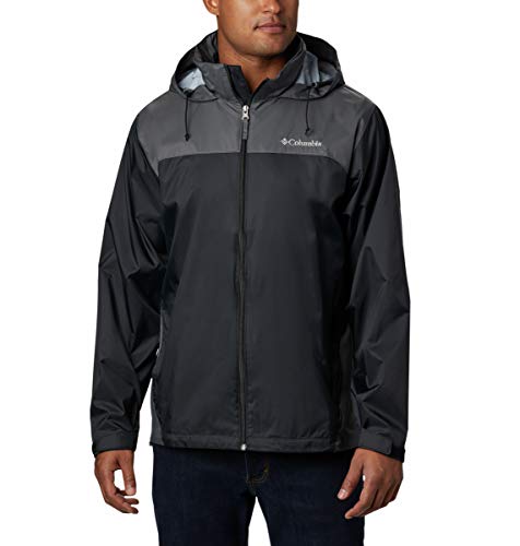 $26.97 Columbia Mens Glennaker Rain Jacket Black, Grill