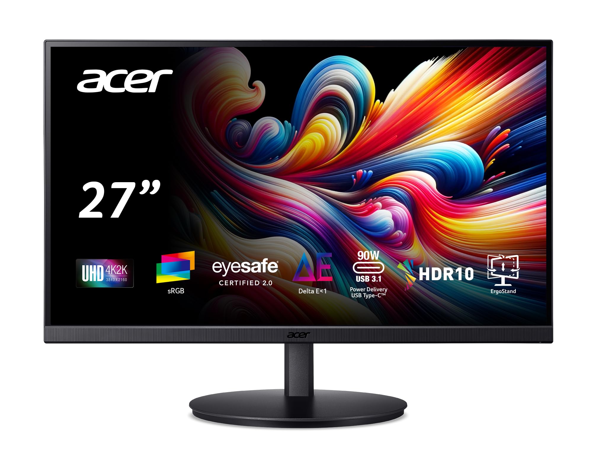 27 Acer CB272K 4K IPS Professional Computer Monitor $250 Free Shipping