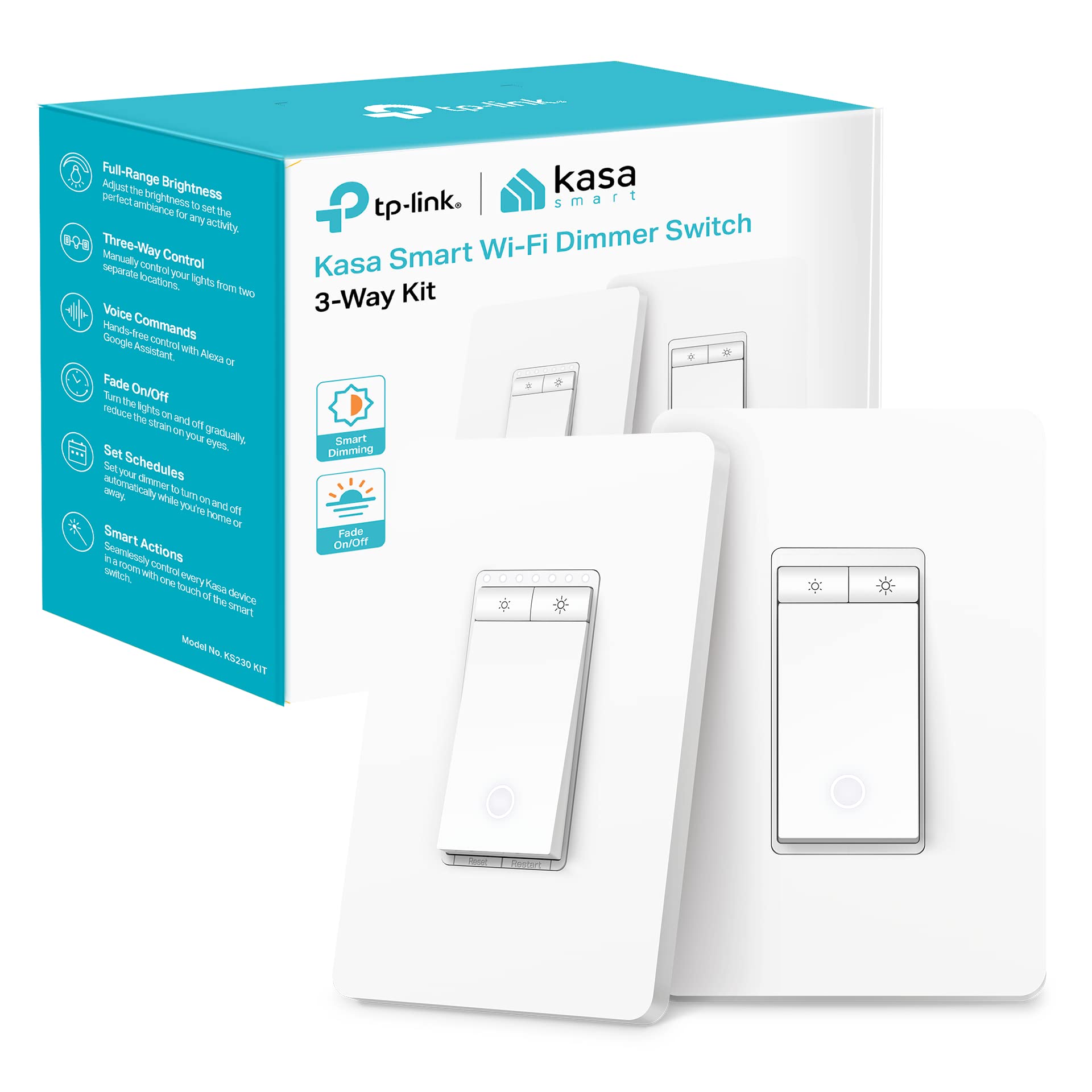 $29.99 TP-Link Kasa Smart Wi-Fi 3-Way Dimmer Light Switch Kit