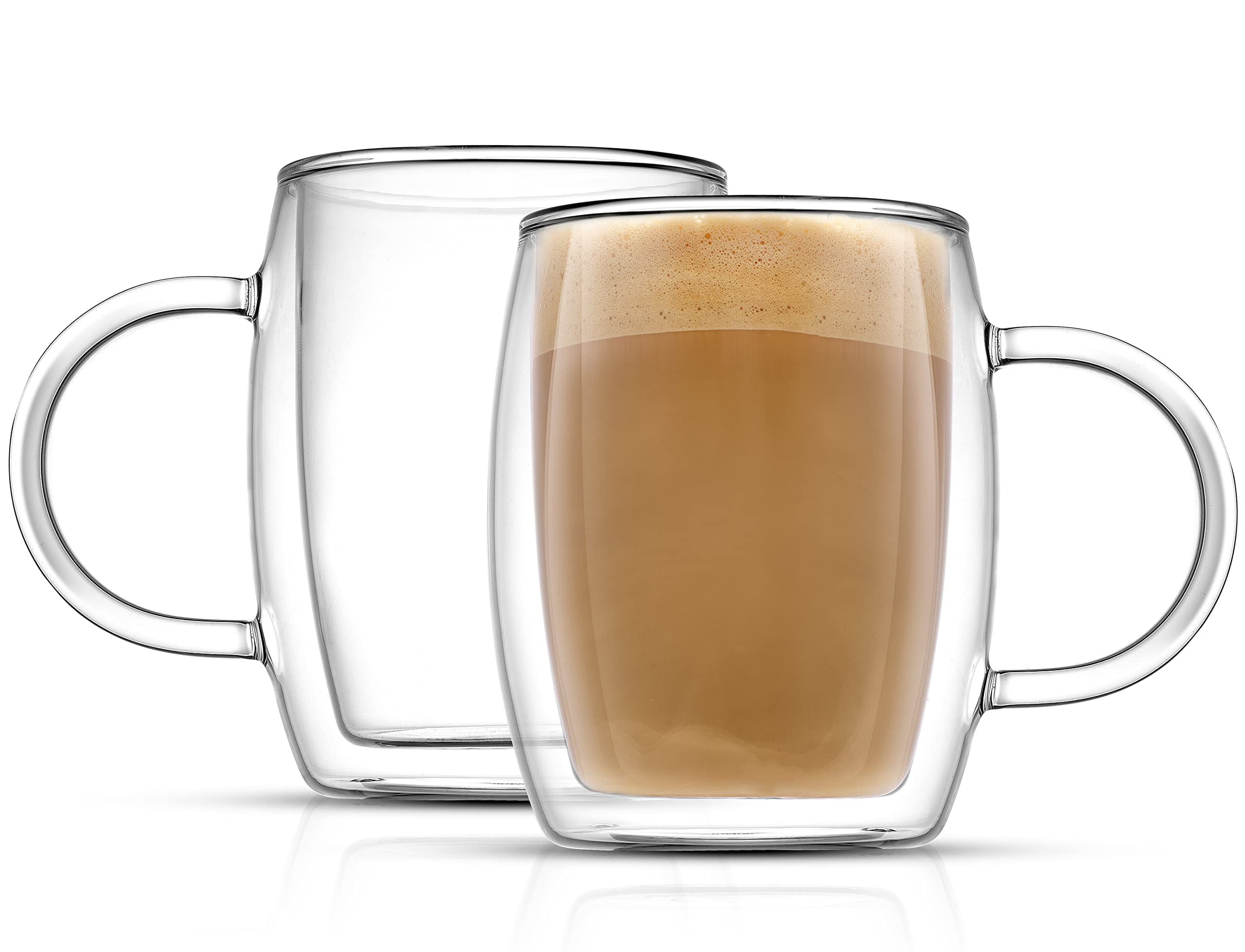 2-Pack 13.5oz JoyJolt Double Wall Glass Coffee Mugs $13.95 Amazon w/ Prime shipping