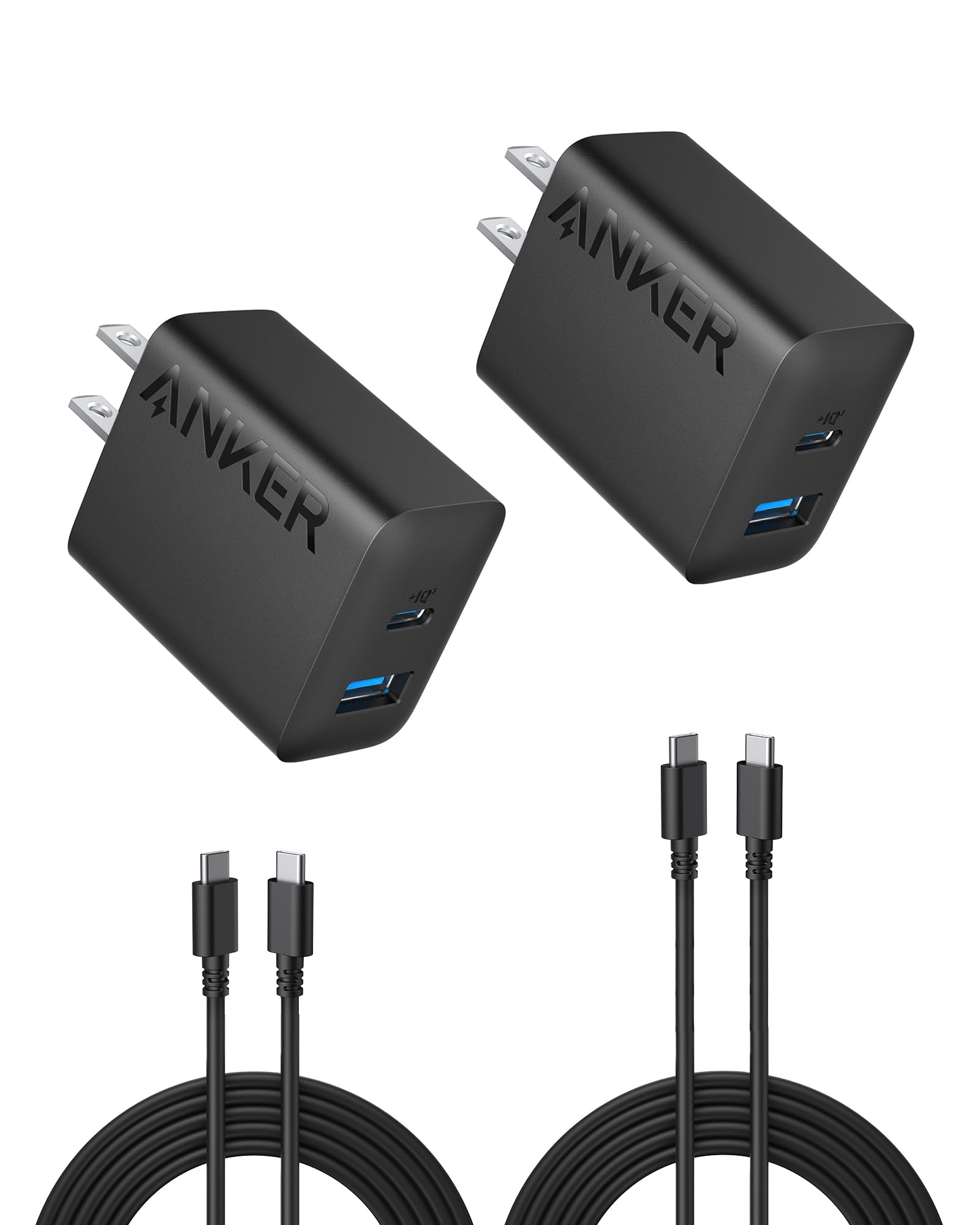 2-Pack 20W Dual Port USB Fast Wall Charger, Anker USB C Charger - $12.99