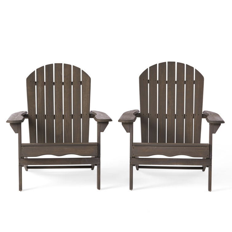 2-Pack Beachcrest Home Woking Solid Wood Folding Adirondack Chair Gray $116 $58 each , More Free Shipping