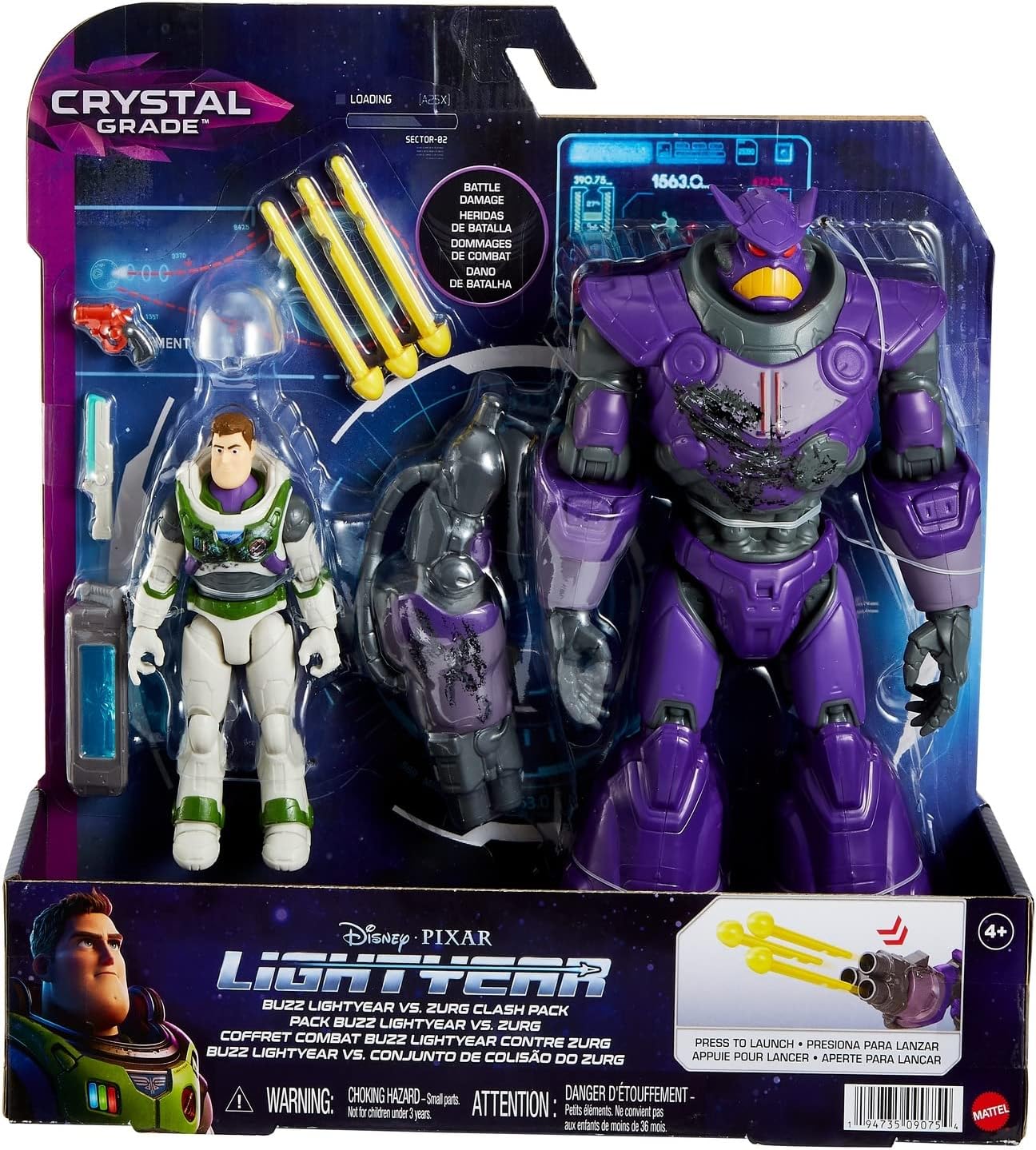 2-Pack Disney Pixars Lightyear 5 Buzz Lightyear Vs. 9.9 Zurg Action Figures w/ Accessories $5.65 Free S H w/ Walmart or