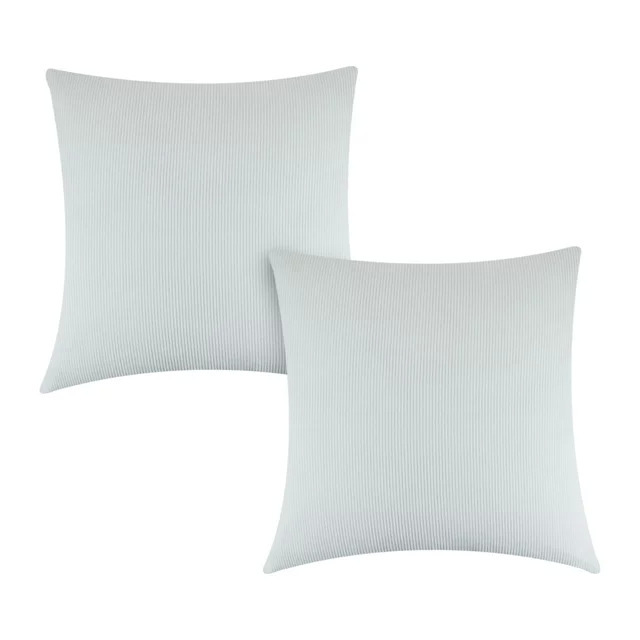 2-Pack Mainstays 18 x 18 Corduroy Pillow Covers White or Dark Blue from $2.41 Free S H w/ Walmart or $35