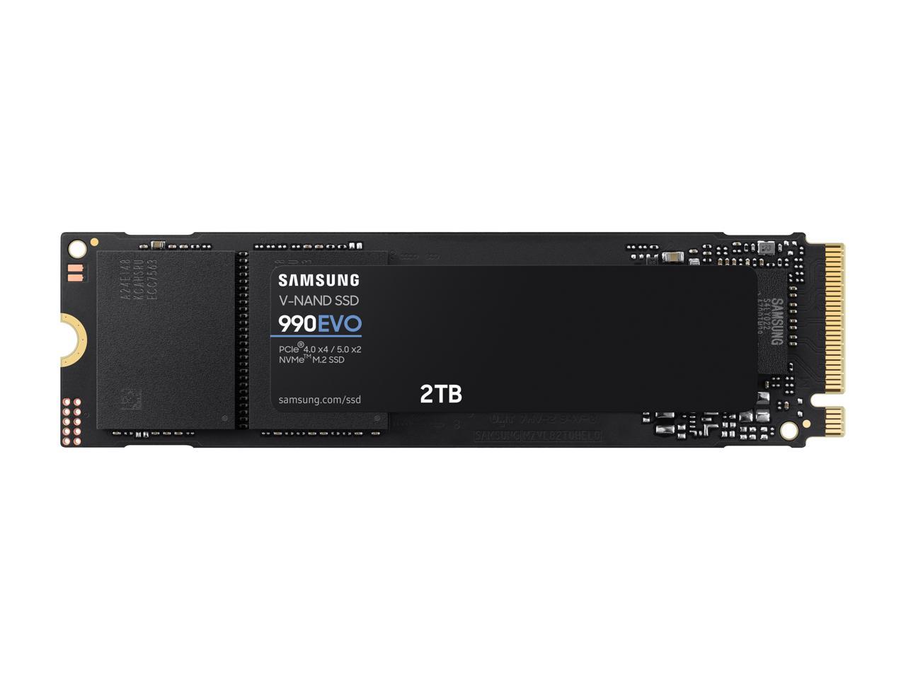 2TB SAMSUNG SSD 990 EVO, PCIe 5.0 M.2 2280 $142 Free Shipping