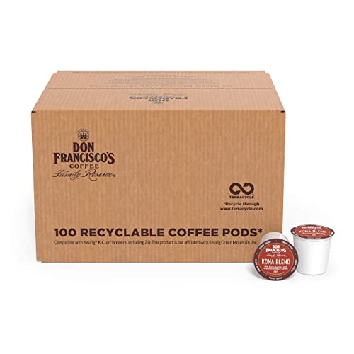 $30.40 w/ S S Don Franciscos Kona Blend Medium Roast Coffee Pods - 100 Count K- Cup Keurig Coffee Maker