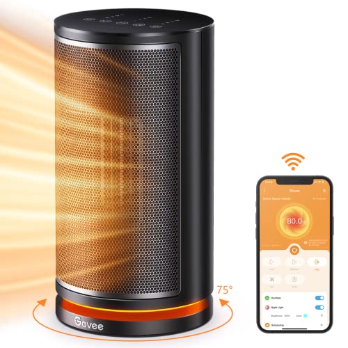 $30 Prime Members 1500W Govee Oscillating Smart Space Heater w/ Voice Remote