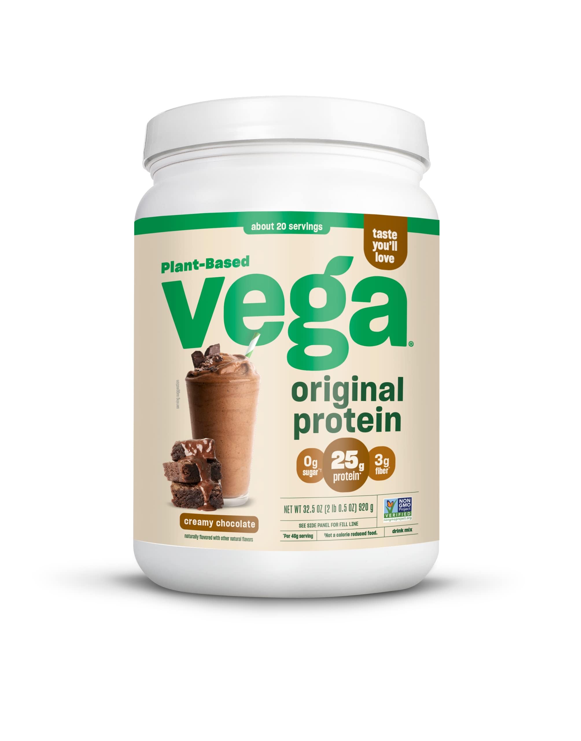 32.5-Oz Vega Original Protein Powder Chocolate or Vanilla $17.54 w/ S S Free Shipping w/ Prime or on $35 