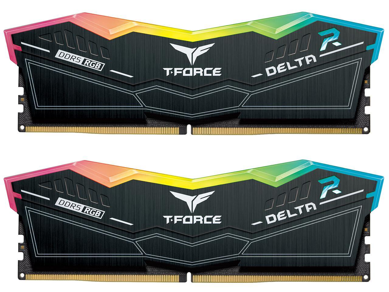 32GB 2 x 16GB Team Group Delta RGB DDR5 7800 Desktop Memory TEAMGROUP T-Force Siren GD240E AIO ARGB CPU Liquid Cooler $1