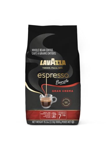 Lavazza Espresso Barista Gran Crema Whole Bean Coffee Blend, Medium Espresso Roast, 35 Oz Bag 