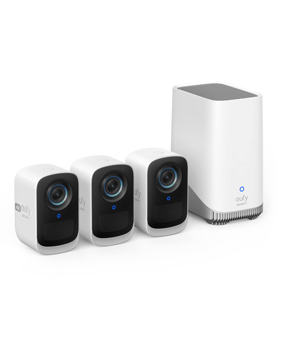 3-Camera eufy S300 eufyCam 3C 4k Wireless Home Security Kit $330 Free Shipping