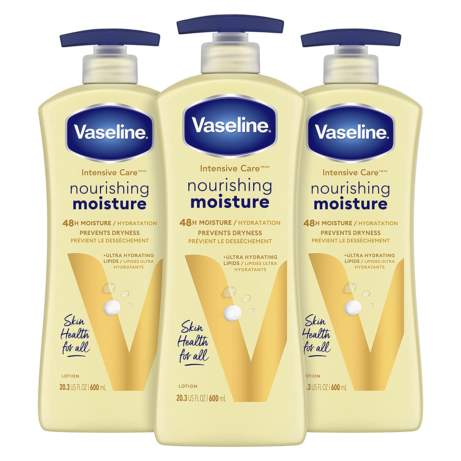 3-Count 20.3-Oz Vaseline Intensive Care Nourishing Moisture Body Lotion $12.74 w/ S S Free Shipping w/ Prime or on $35