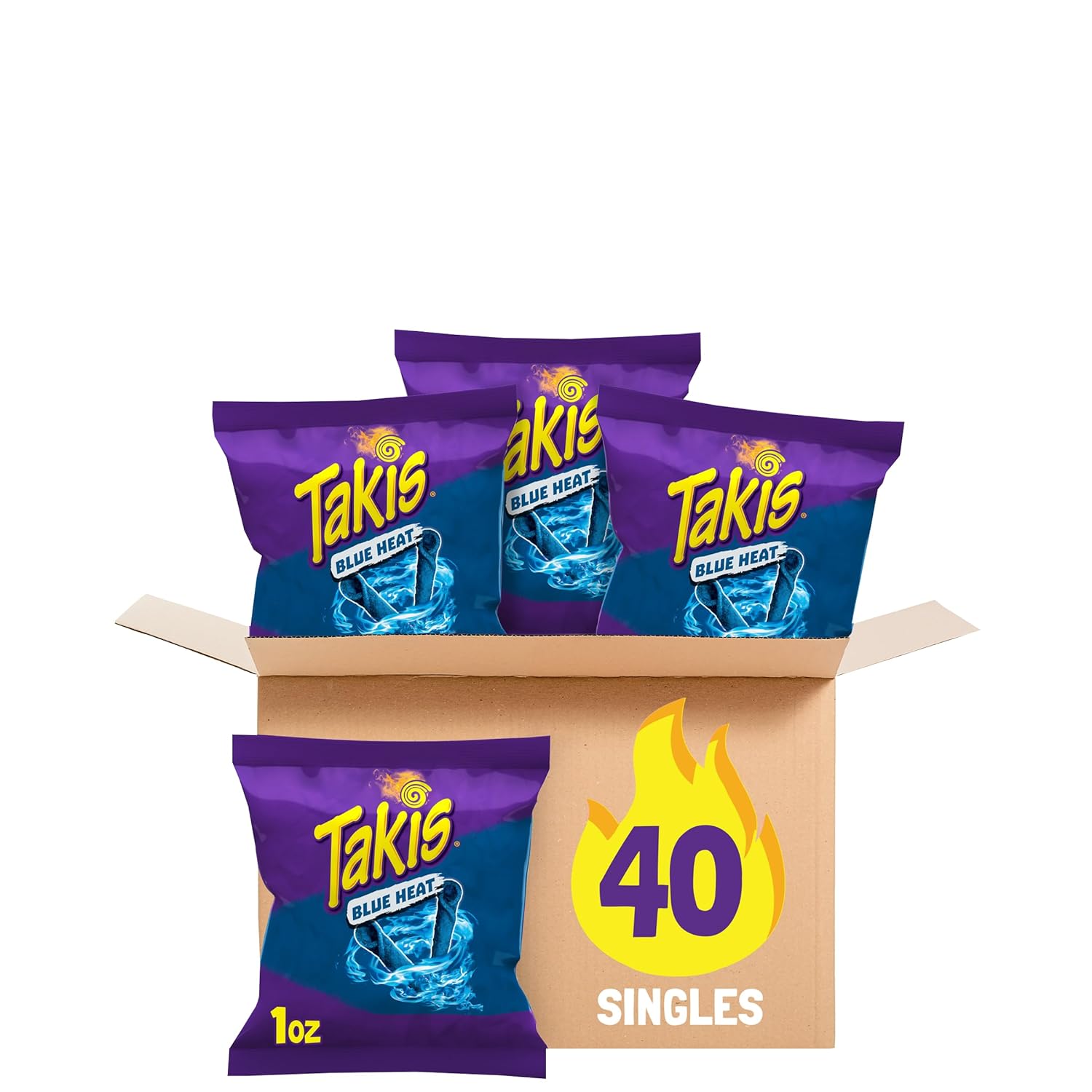 40-Count 1-Oz Takis Extreme Spicy Rolled Tortilla Chips Blue Heat Or Fuego $13.83 w/ S S Free Shipping w/ Prime or $35