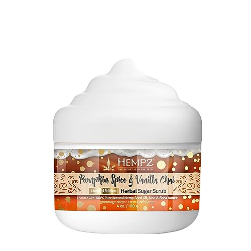 $4.17 w/ S S 4-Oz Hempz Scented Herbal Sugar Exfoliating Body Scrub Pumpkin Spice Vanilla Chai