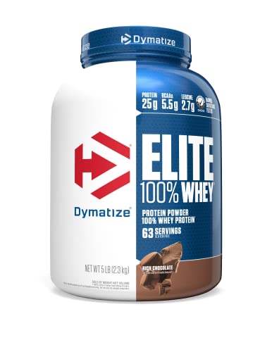 $42.74 w/ S S 5-Lbs Dymatize Elite 100 Whey Protein Powder Chocolate