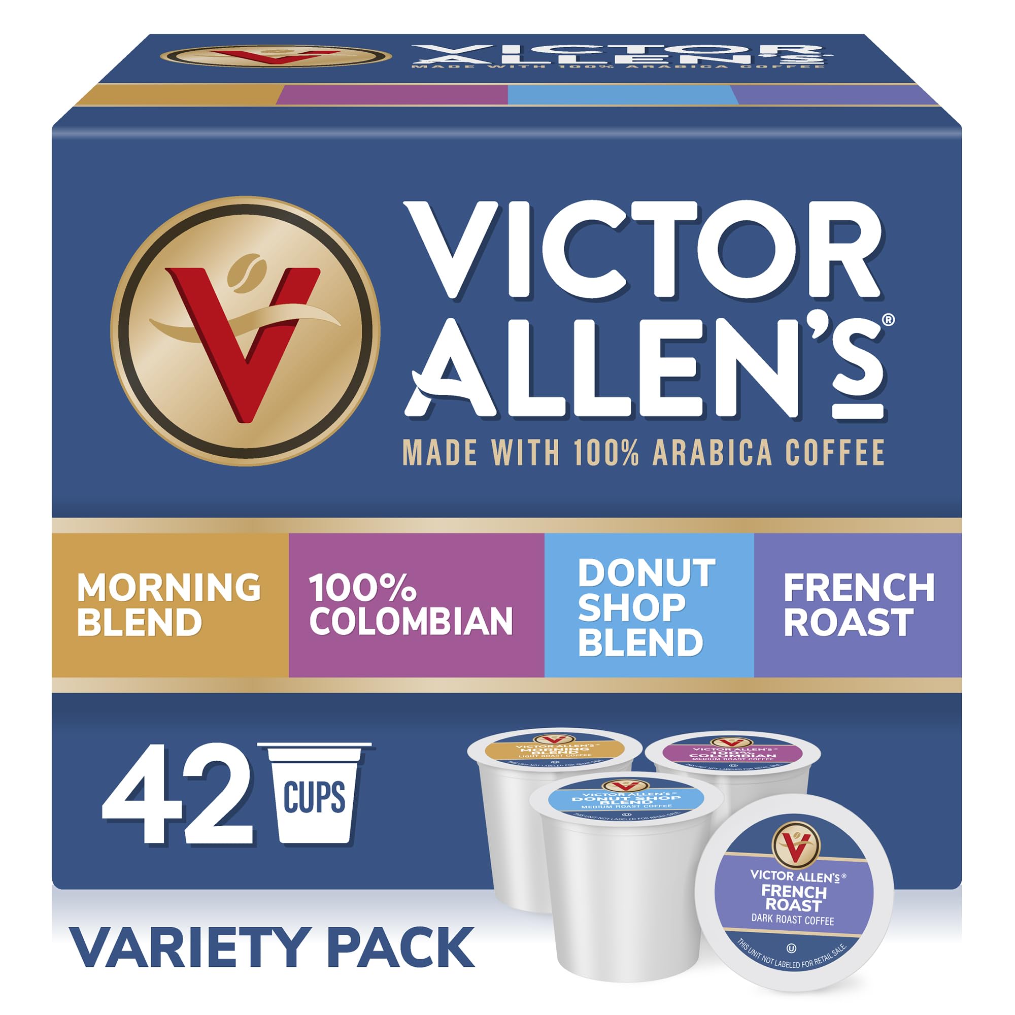 42-Count Victor Allens Coffee Keurig K-Cup Pods Variety Pack $12.82 $0.30 each w/ S S Free Shipping w/ Prime or on $35