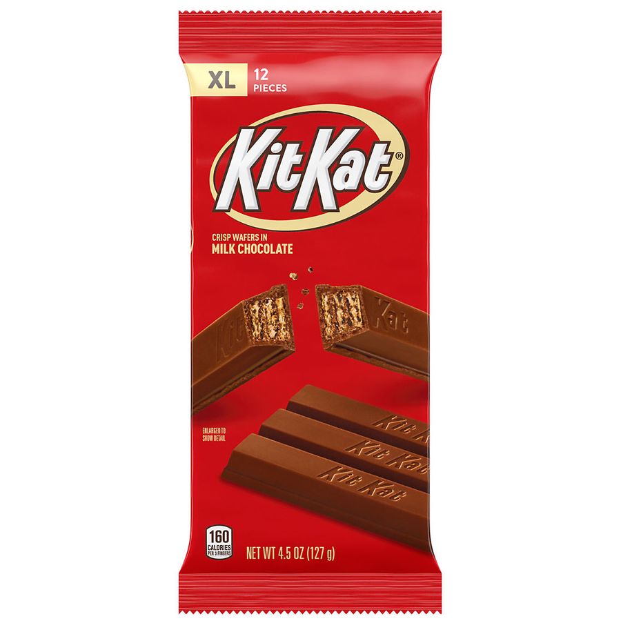 4.5-Oz Kit-Kat Milk Chocolate Wafer Bar XL 12-Piece 2 for $2.40 at Walgreens w/ Free Store Pickup on $10