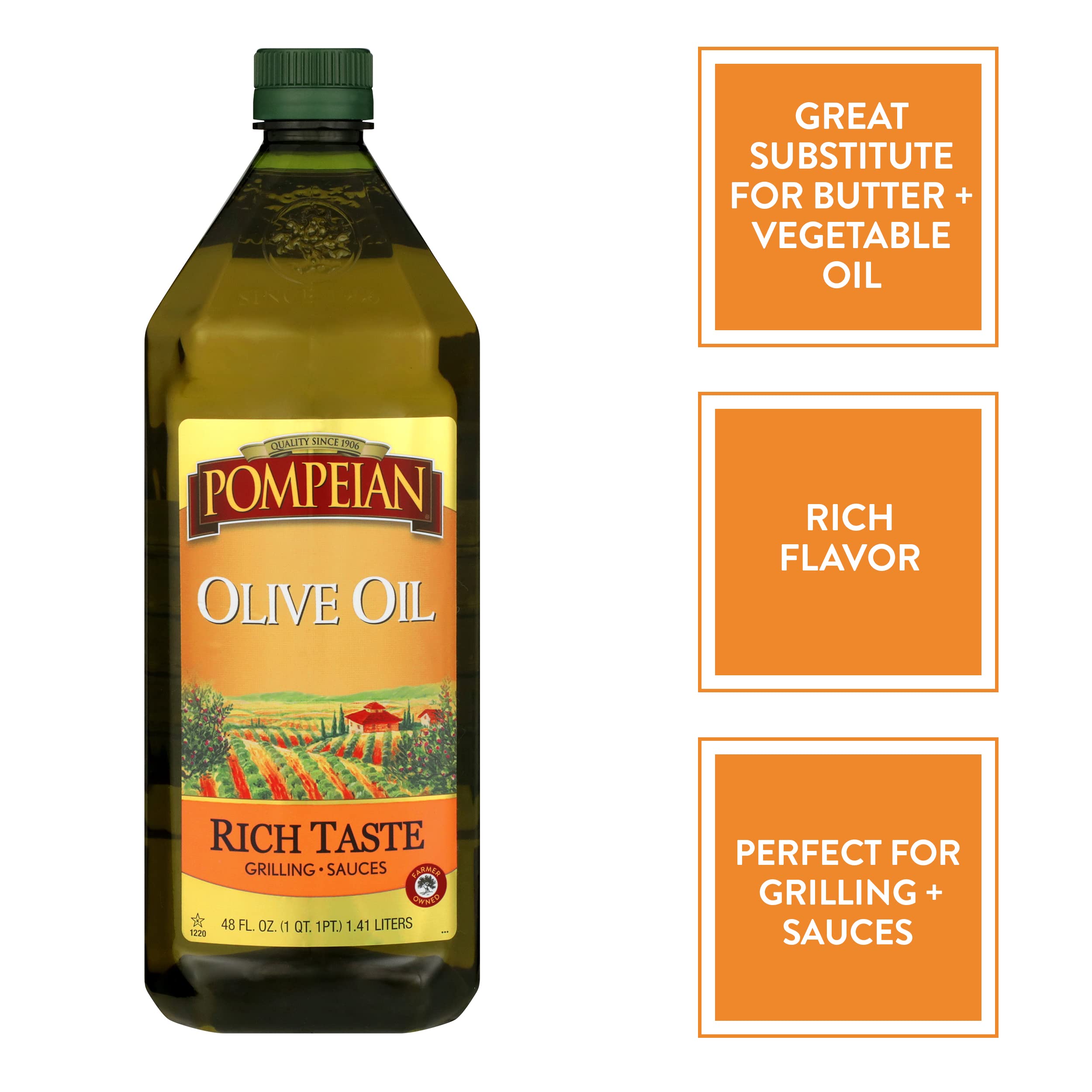 48oz. Pompeian Rich Taste Olive Oil, Rich, Full Flavor $9.34 Free Shipping w/ Prime or on $35